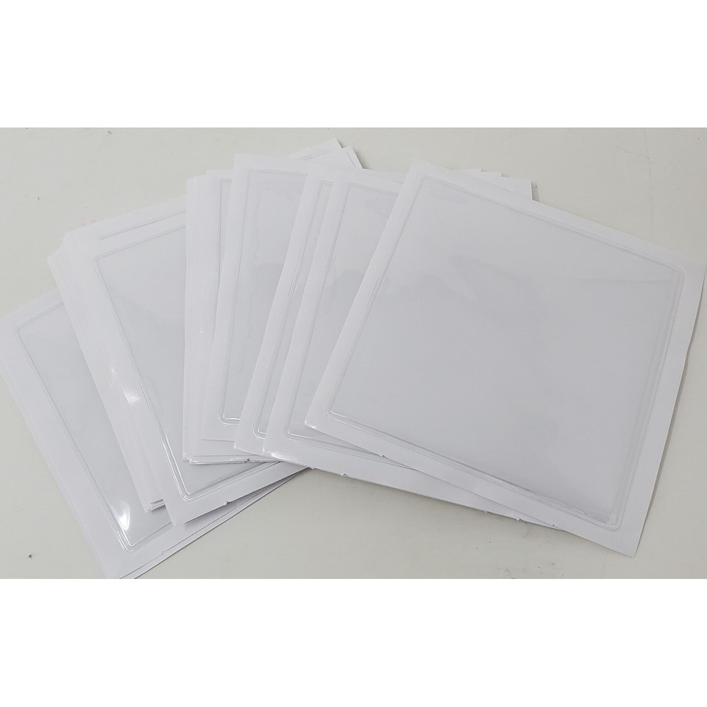 Self Adhesive Square Label Pockets 20ea 3.54" X 3.54" Teachers Storage System